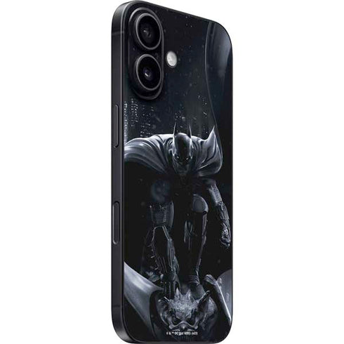DC Comics Arkham Origins Batman In action pose iPhone 16 Plus Skin